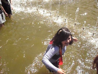 we bathe in the fountain